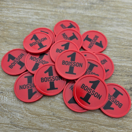 Jetons pour buvette 1 boisson Ø29 mm - 100 pièces