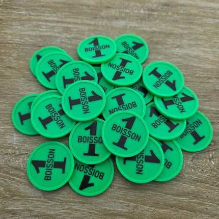 Jetons pour buvette 1 boisson Ø29 mm - 100 pièces