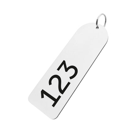 Porte-clés numéroté XL - 150 x 50 mm  - par pièce