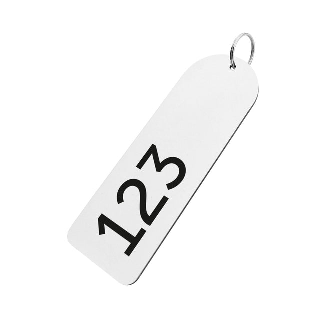 Porte-clés numéroté XL - 150 x 50 mm  - par pièce