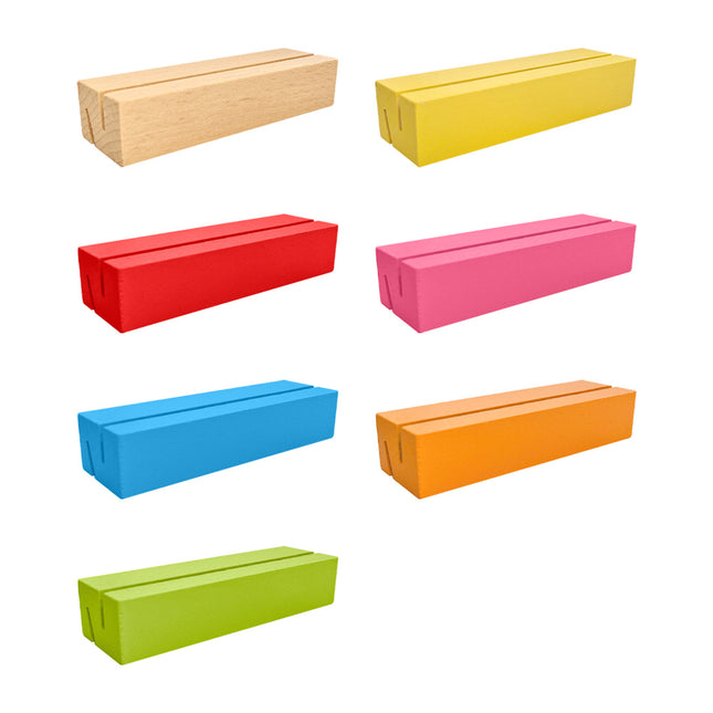 Porte-menu numéroté de table bois - 100 x 30 mm - par pièce