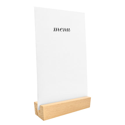 Porte-menu de table bois - 100 x 30 mm - par pièce