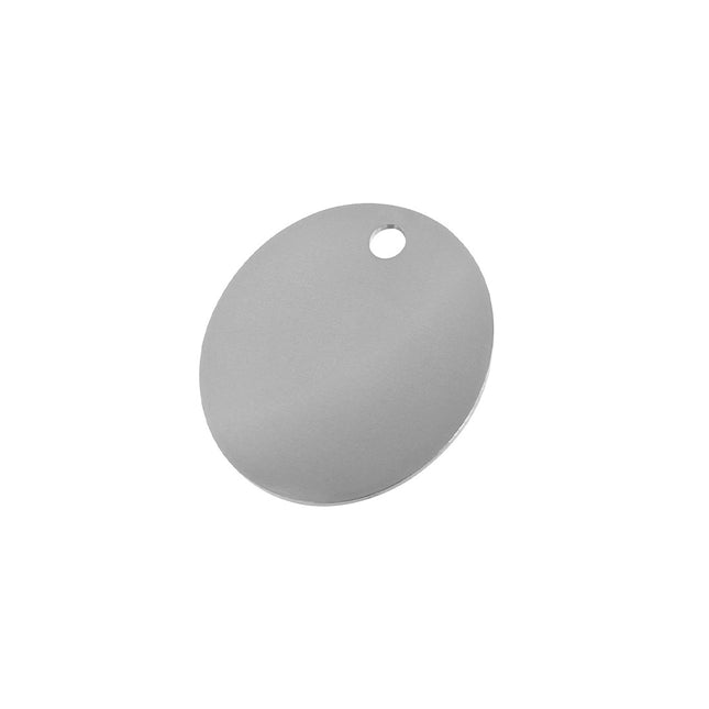 Jeton inox avec trou - 30 mm - par pièce