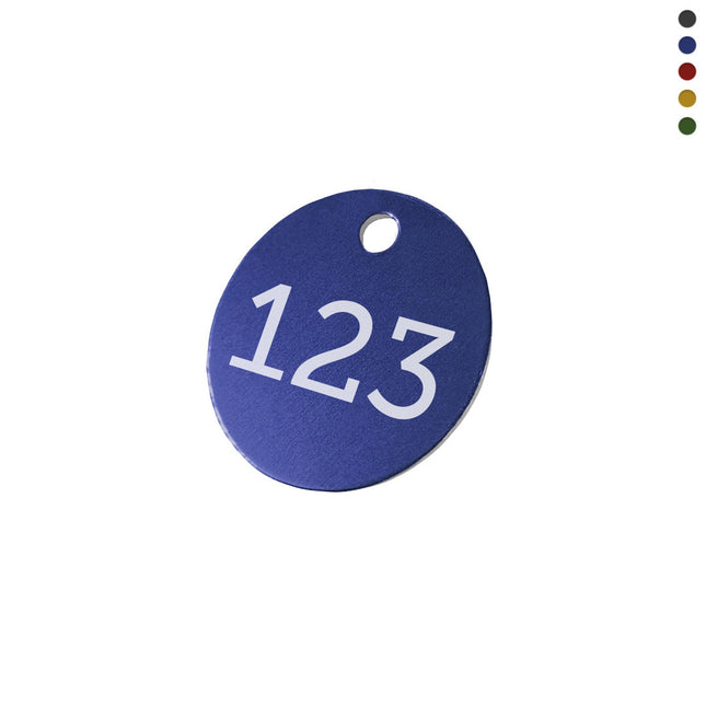 Jeton numéroté en aluminium anodisé - par pièce