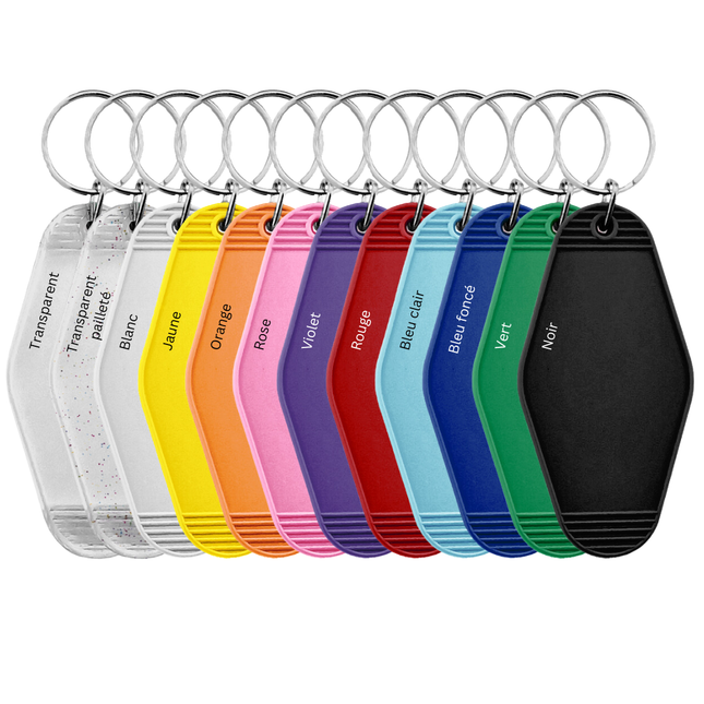 Porte-clés hôtel Hunter personnalisé - plastique - par pièce - 88 x 45 mm