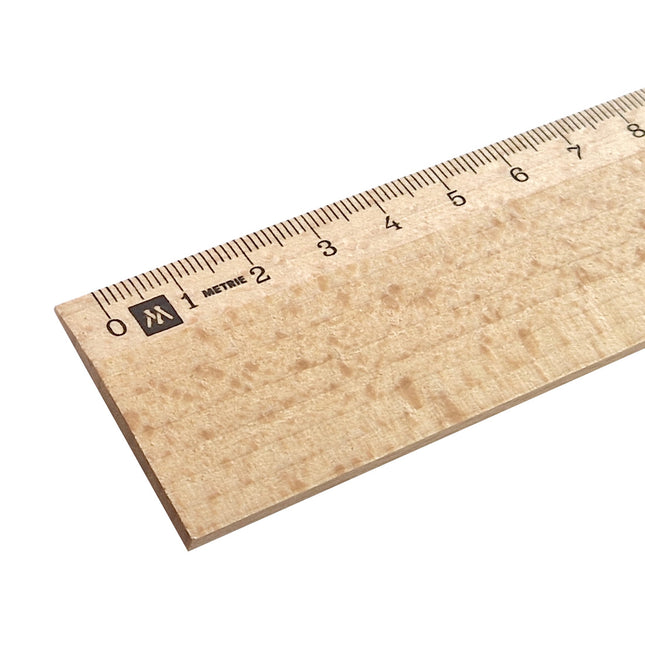 Règle en bois - 30 cm - par pièce