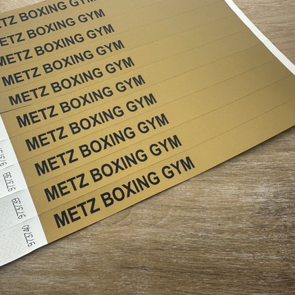 Bracelets personnalisés avec propre texte Tyrex - 100 bracelets