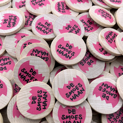 Jetons personnalisés en bois - Ø29 mm - 100 pièces