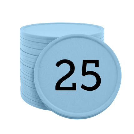 Jetons pour buvette numérotés Ø35 mm - 100 pièces