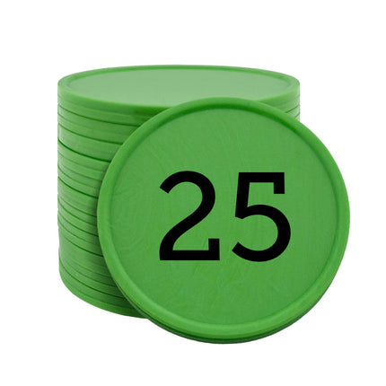 Jetons pour buvette numérotés Ø35 mm - 100 pièces