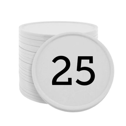 Jetons pour buvette numérotés Ø35 mm - 100 pièces