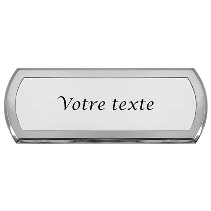 Plaque de porte personnalisée Aqualina - aluminium