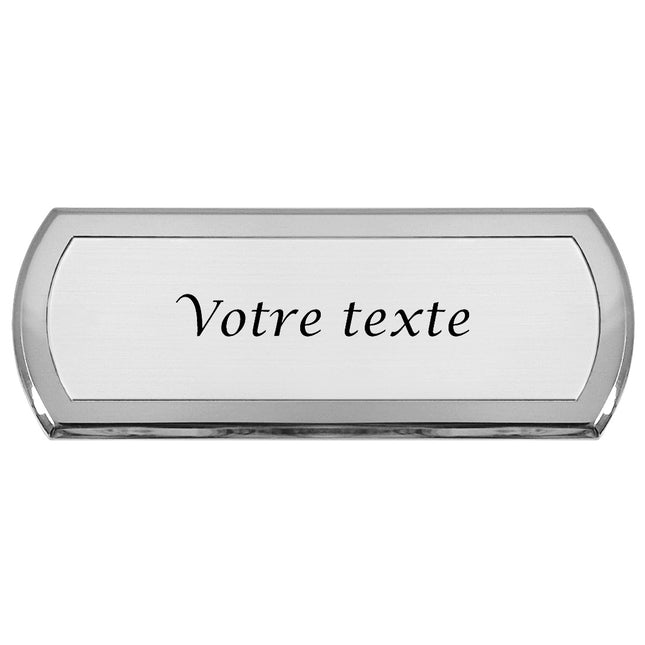 Plaque de porte personnalisée Aqualina - aluminium