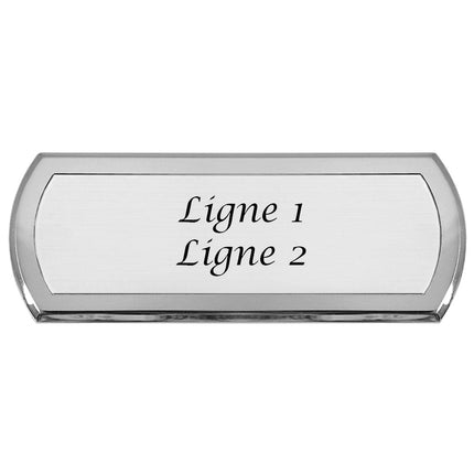 Plaque de porte personnalisée Aqualina - aluminium
