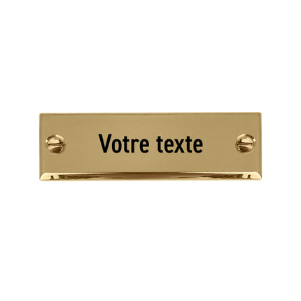 Plaque de porte personnalisé - laiton