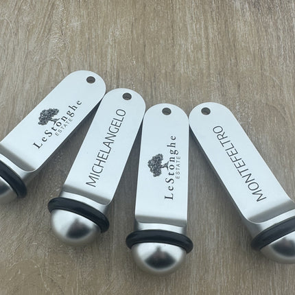 Porte-clés hôtel Big Classic argent personnalisé - aluminium - 105 x 30 mm - par pièce