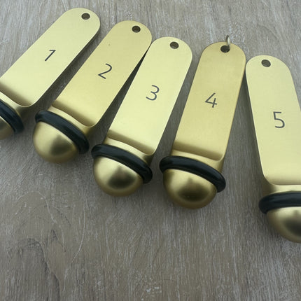 Porte-clés hôtel Big Classic or personnalisé - aluminium - 105 x 30 mm - par pièce