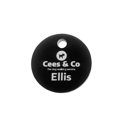 Porte-clés acrylique avec logo rond - par pièce