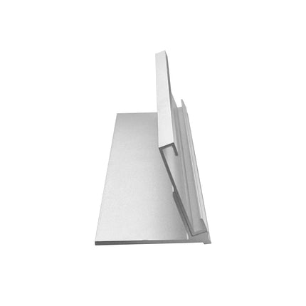 Porte-nom aluminium Dex argenté - 178 x 34 mm - par pièce