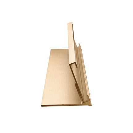 Porte-nom aluminium Dex doré - 178 x 34 mm - par pièce