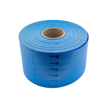 Étiquettes à boucle bleues- 160 x 17 mm - pour imprimante transfert thermique - 4000 étiquettes sur rouleau