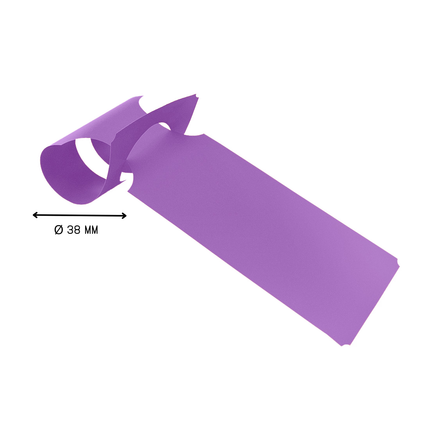Grandes étiquettes à boucle personnalisées avec code-barres -  273,5 x 59 mm - 100 étiquettes