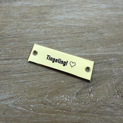 Plaque de porte personnalisé - laiton