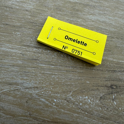 Carnet de tickets avec propre texte - 810 tickets