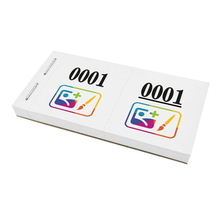 Bloc vendeur à personnaliser - 1000 tickets - en couleur