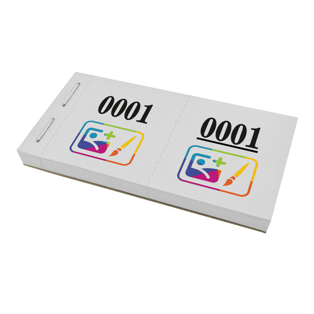 Bloc vendeur à personnaliser - 1000 tickets - en couleur