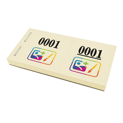 Bloc vendeur à personnaliser - 1000 tickets - en couleur