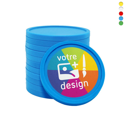 Jetons monnayeur personnalisés format 2,00 € - 100 pièces