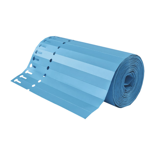Étiquettes à boucle bleues PVC sur rouleau - 200 x 13 mm - 1000 étiquettes