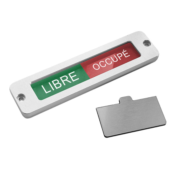 Plaque de porte Libre-Occupé - 100 x 25 mm