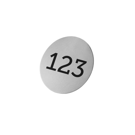 Jeton numéroté en aluminium anodisé - Ø30 mm - par pièce