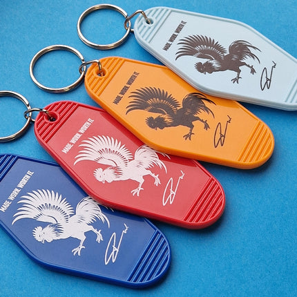 Porte-clés hôtel Hunter personnalisé - plastique - par pièce - 88 x 45 mm