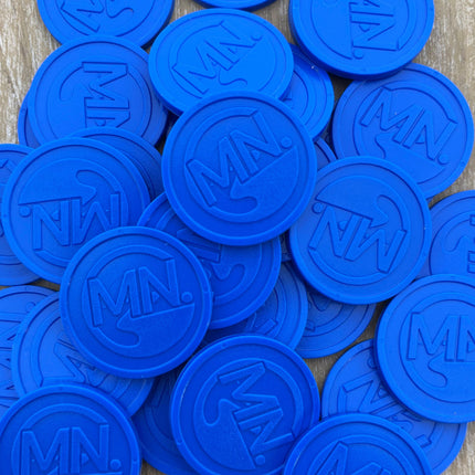 Jetons personnalisés gravés en relief - Ø29 mm - 1000 pièces
