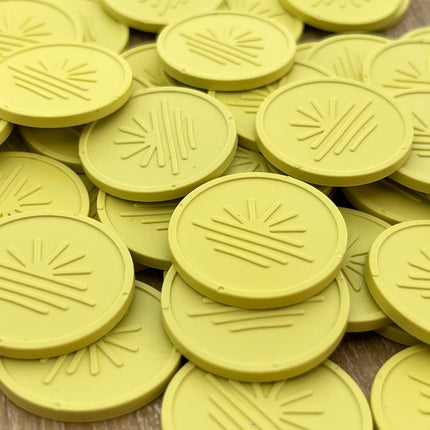 Jetons personnalisés gravés en relief - Ø29 mm - 1000 pièces