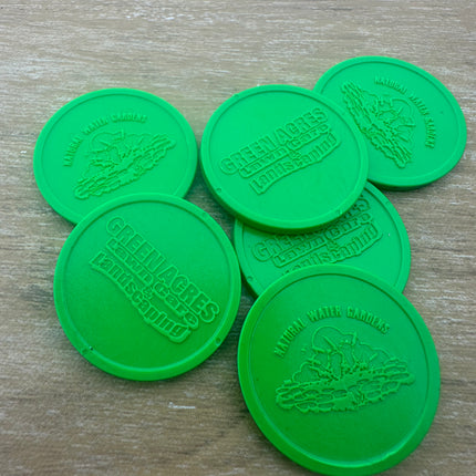Jetons personnalisés gravés en relief - Ø29 mm - 1000 pièces