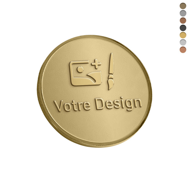Logo métallique - 40 mm - par pièce