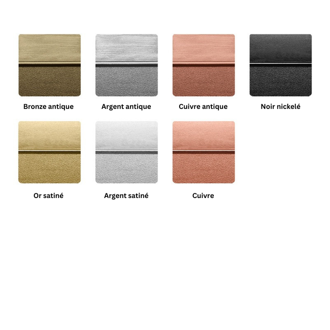 Logo métallique - 90 x 45 mm - par pièce