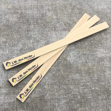 Mélangeur de peinture en bois personnalisé - 258 x 16 mm - 10 pièces
