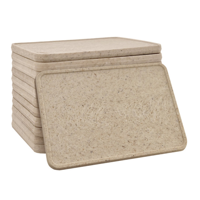 Jetons pour buvette rectangle en fibre de bois - 50 x 35 mm - 100 pièces