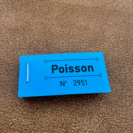 Carnet de tickets poisson - 50 tickets