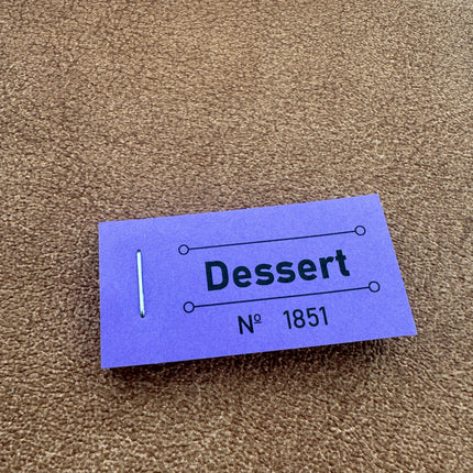 Carnet de tickets dessert - 50 tickets