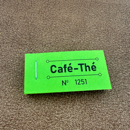 Carnet de tickets café-thé - 50 tickets