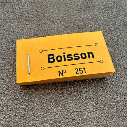 Carnet de tickets boisson - 50 tickets