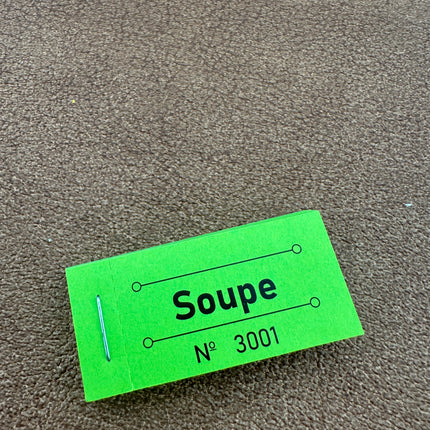 Carnet de tickets soupe - 50 tickets