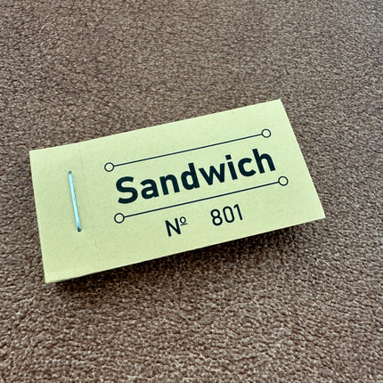 Carnet de tickets sandwich - 50 tickets