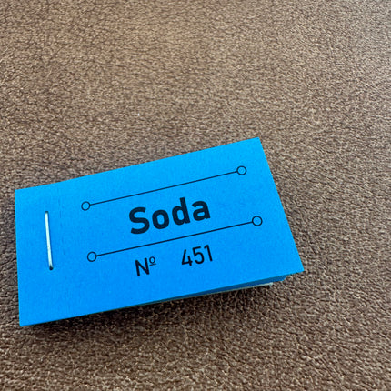 Carnet de tickets soda - 50 tickets